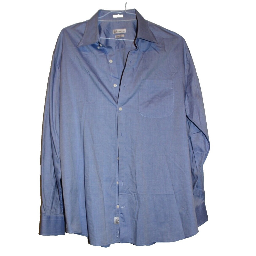Peter Millar preowned blue XL long slv mens shirt 100% cotton. Price Reduction!
